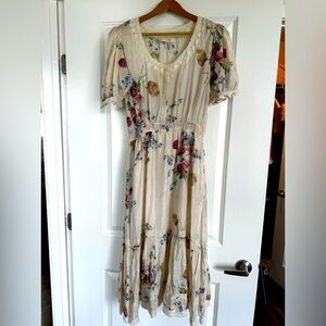Love Shack Fancy silk maxi dress. Size M. 100% silk. Has pockets.